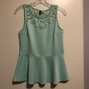 Mint Lace Blouse
